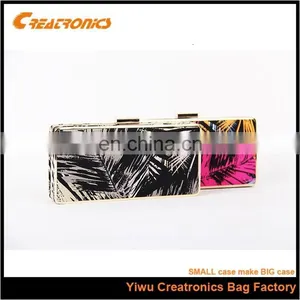 High Quality Fashion Ladies Hard Box With Metal Frame /women Handbag for Party thumbnail-2