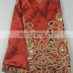Wholesale Fancy African Silk George Lace(BG-009) thumbnail-3