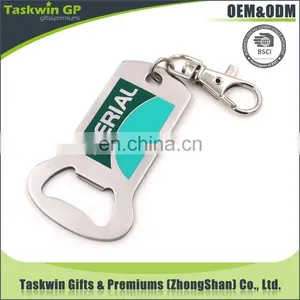 High Quality Metal Custom Bottle Opener Keychain With Your Own Logo Design thumbnail-1
