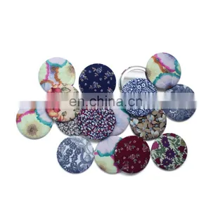 Hot Selling Cotton Floral Tin Mirror/pocket Mirror for Ladies thumbnail-2