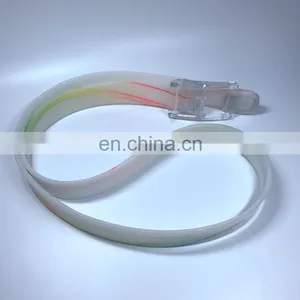 2018 Hot Sales Customized CMYK Logo Belt Silicone Buckle Running Belt thumbnail-1