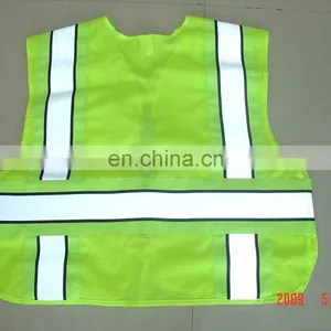 Security Guard Reflective Vest Reflective Safety Fluorescence Green Reflecting Vest thumbnail-1