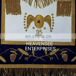 SCOTTISH RITE 95TH DEGREE APRON PURPLE HIGH QUALITY thumbnail-2