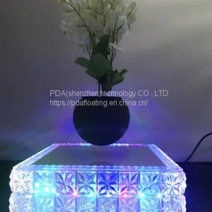 Led Crystal Maglev Floating Levitated Pot Planter Bonsai thumbnail-1