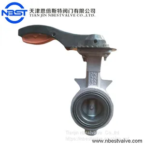 1.5'' Small Size Stainless Steel 304 Butterfly Valve for Water With Lever thumbnail-1