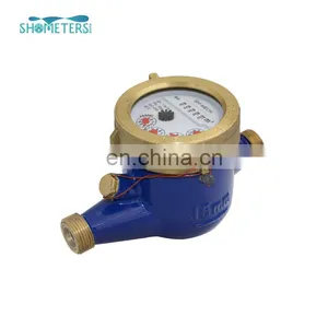 15mm Multi Jet Brass Housing Dry Dial Water Meter thumbnail-1