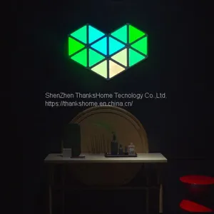 ThanksHome Smart Light Panel White Triangle Led Panel 9 PCS Love Design thumbnail-5