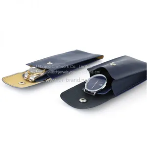 PU Leather Watch Jewelry Bag Simple Portable Watch Storage Bag Can be Customized With LOGO thumbnail-3