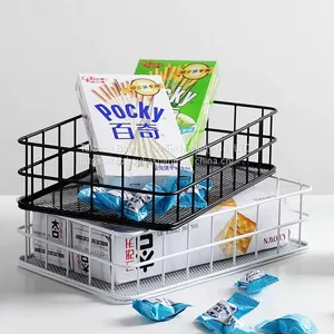 Bathroom Color Metal Wire Mesh Storage Laundry Baskets For Kitchen /Snack Storage thumbnail-2