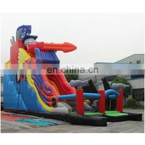 Commercial Rooster Theme Kids Jumping Slide Inflatable Bounce Water Slide On Sale thumbnail-4