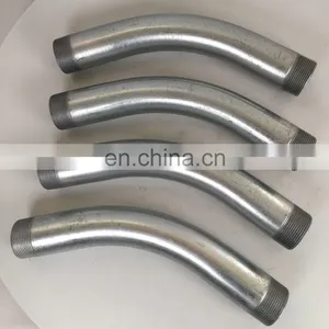 Hot Dip Galvanized Conduit Bends All Thread Pipe Elbow ul Listed Universal Rigid Tube Fittings thumbnail-2