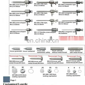 Euprun Laparoscopic Reusable Trocar Magnetic Type 5mm thumbnail-6