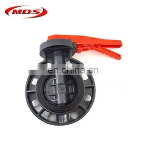 2 Inch Pvc Plastic Spring Loaded Butterfly Ball Valve thumbnail-1