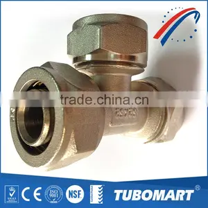 Pipe Accessory Brass Forged Union Equal / Male / Female Tee Fitting With Lead Free thumbnail-6