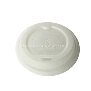 Paper Cup Lid 100% Biodegradable CPLA Lids Material for Paper Coffee Cups Lid 62mm 73mm 80mm 90mm thumbnail-1