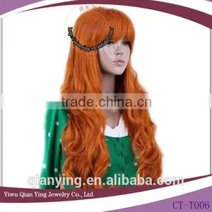 Beauty Long Curly Brown Anime Cosplay Wig for Wholesale thumbnail-1