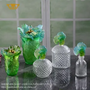 2022 Ramadan New Wholesale Bakhoor Burner Luxury Perfume Bottle Crystal Candy Jar thumbnail-1