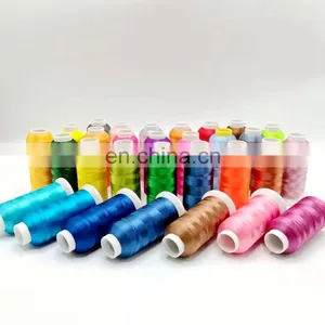 120D/2 100% POLYESTER EMBROIDERY THREAD MANUFACTURING 5000M FOR COMPUTERIZED EMBROIDERY MACHINE USE thumbnail-1