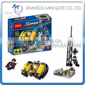 Mini Qute DECOOL Marvel Avenger Super Hero Superman Eagle Eye Chariot Building Block Action Figure Educational Toy NO.7103 thumbnail-1