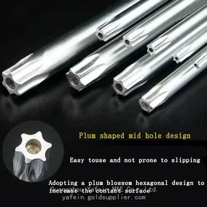 A Set of Matt Lengthened Arm Hex Wrench 9-piece Set of Plum Spanner Combination Maintenance Tools thumbnail-4