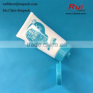 80g Cosmetic Tube With Flip Top Cap, White Printed Cosmetic Plastic Tube for Gel and Cream thumbnail-3