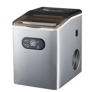 Ice Maker -- 24pcs Cube Shape, Stainless Steel Body, Capacity: 20-25kg/24h, Fast Ice Making, Self-cleaning thumbnail-2