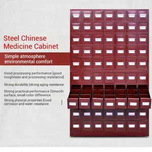 Anti- Corrosion Customizable Traditional Chinese Medicine Cabinet | Large Capacity With Adjustable Shelves for Herbs and Remedies thumbnail-2