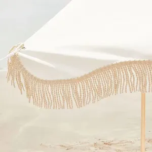 Commercial Beach Gazebo With Heavy-Duty Wooden Frame and Waterproof Roof, for Resort Rental Business and Beach Club thumbnail-4