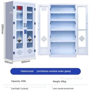 HN-05 Safety PP Chemical Storage Cabinet | With Double Locks | for School Chemistry Labs thumbnail-3