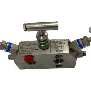 Stainless Steel 3-Way Manifold Valve for Rosemount Pressure Transmitter With NPT Thread Multi-valve Manifold Yokogawa thumbnail-3