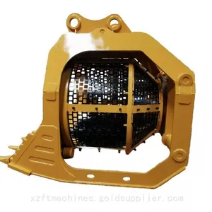 30T Excavator Hydraulic Rotating Screen Bucket Attachment for Soil and Sand Screening thumbnail-2