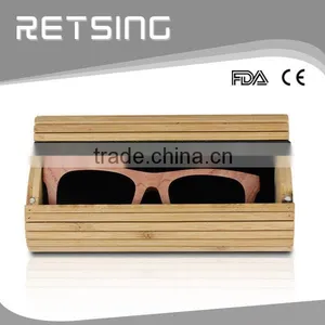 Custom Sunglass Case Oval Bamboo Case thumbnail-1