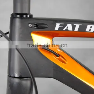 2015 Full Carbon Fat Bike Frame 26er Fatbike Frammeset 190x12 Rear Space 100mm SN03 thumbnail-3
