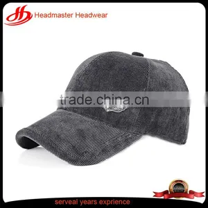 High Quality Curved Corduroy 6 Panel Hat Baseball Cap Sport Caps thumbnail-1