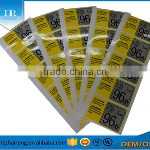 High Quality 3M Embossed Synthetic Paper Logo Sticker With Film thumbnail-2
