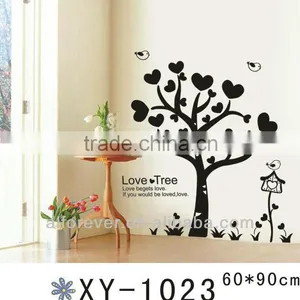 Black Heart Love Tree Wall Sticker Design thumbnail-1