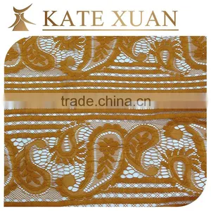 Red Cotton Net Guipure Lace Embroidery Fabrics thumbnail-5