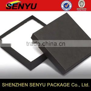 Custom Logo Black Paper Box for Jewelry Packaging thumbnail-1