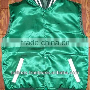 Satin Varsity Vest With Customized Logo thumbnail-1