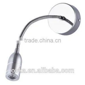 Facotry SALE 3W Led Wall Sconce Light for Hotel Indoor Lighting With Flexible Gooseneck thumbnail-4
