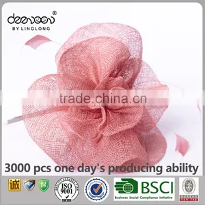 Wholesale Sinamay Hair Accessory Fascinator Floral Hat Plain for Ladies thumbnail-5