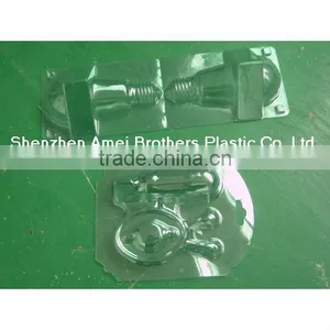 Vacuum Forming Clear PET Plastic Tray for Bulb Packing thumbnail-1