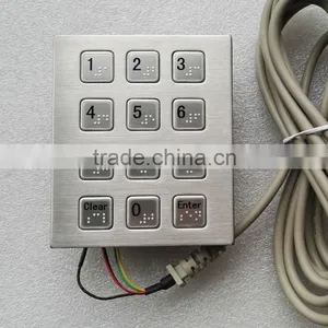 Steel Braille Vandal Proof Metal Keypad thumbnail-3