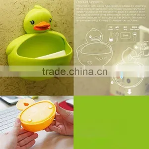 2014 Factory Price and Fashion Plastic Duck Soap Dishes With Suction thumbnail-5