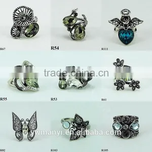 Hot Selling Fashion Jewelry Manufacturer China Direct Skull Ring Men R20 thumbnail-5