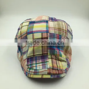 Wholesale Custom Made Checked Cotton Ivy Hat thumbnail-3