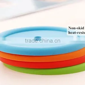 Silicone Cup Mat in Dia 9cm Cheap Cup Mat for Promotion thumbnail-5