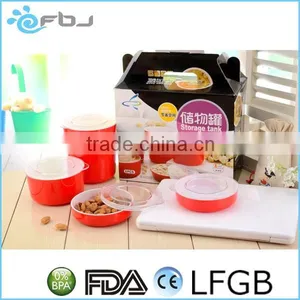 Sealable Food Round Plastic Container With Lid thumbnail-1