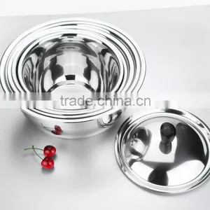 Dinnerware Heat Resistant Stainless Steel Bowl With Lid as Seen on tv thumbnail-2