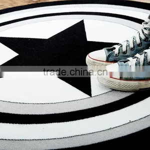 Round Captain America Shield Rug Loop Pile Carpet Durable Eco-Friendly CDoor Floor Bath Mat Customize Size and Pattern thumbnail-3